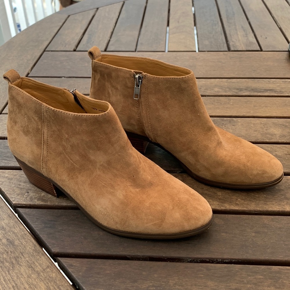 J. Crew size 10 brown suede booties!!